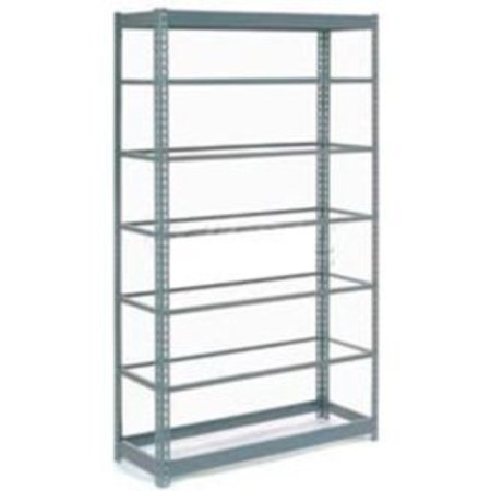 GLOBAL EQUIPMENT Heavy Duty Shelving 48"W x 18"D x 84"H With 7 Shelves - No Deck - Gray 716996